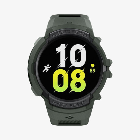 ACS06488 - Galaxy Watch 6 Classic (47mm) Case Rugged Armor Pro in black showing the front